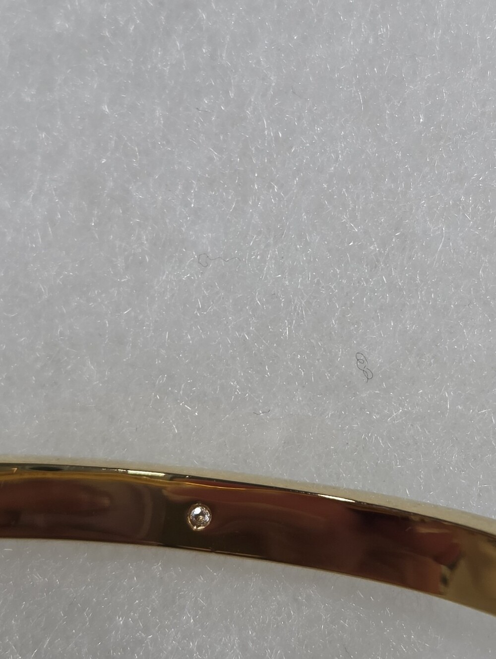 Kate Spade White Spot The Spade Enamel Hinged Bangle - Picture 7 of 10